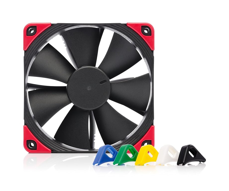 NF-F12 PWM chromax.black.swap, Ventilateur Silencieux Haut de Gamme, 4 Broches (120 mm, Noir) - Neuf