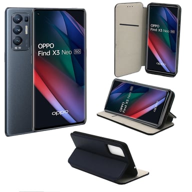 OPPO Find X3 Neo 5G Etui / Housse pochette protection bleu
