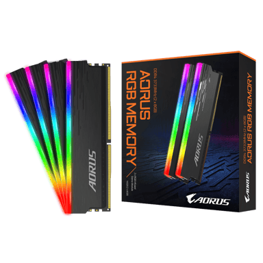 Gigabyte AORUS RGB 16 GB (2 x 8 GB) DDR4 3733 MHz C18 + 2 Barettes Demo