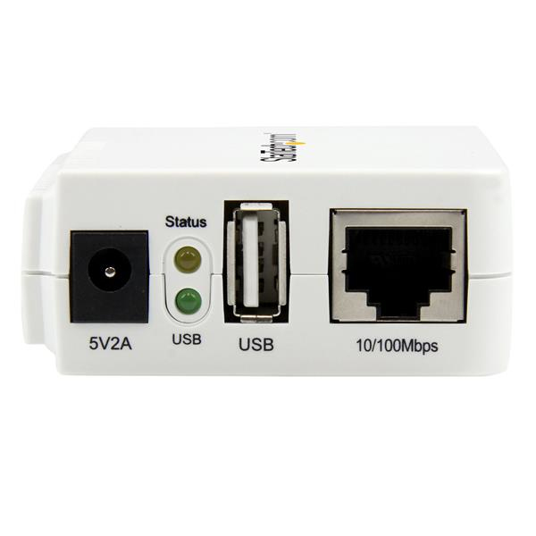 StarTech.com Serveur d'impression USB 2.0 sans fil N avec port Ethernet 10100 Mb/ 802.11 bgn Neuf - vue 3