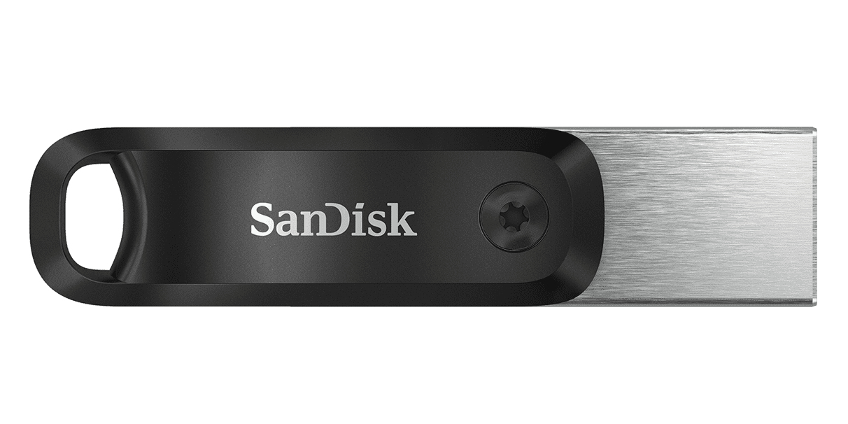 SanDisk iXpand lecteur USB flash 64 Go USB Type-A / Lightning 3.2 Gen 2 (3.1 Gen 2) Noir, Argent - Neuf