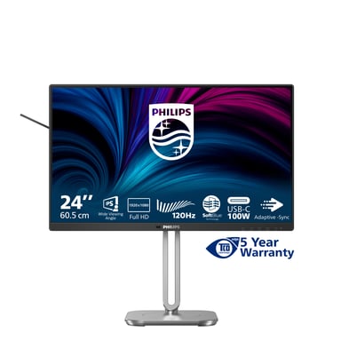 Philips 4000 series 24B2U4301/00 écran plat de PC 60,5 cm (23.8'') 1920 x 1080 pixels Full HD LCD Gris