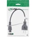 InLine 16656O câble électrique Noir 0,5 m CEE7/7 Coupleur C5