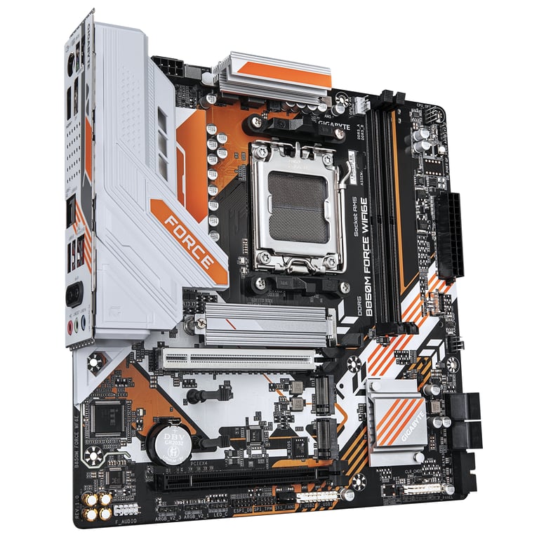 GIGABYTE B850M FORCE WIFI6E Carte Mère – Compatible avec les processeurs AMD Ryzen série 9000 VRM numérique 8+2+2 phases jusqu - vue 7