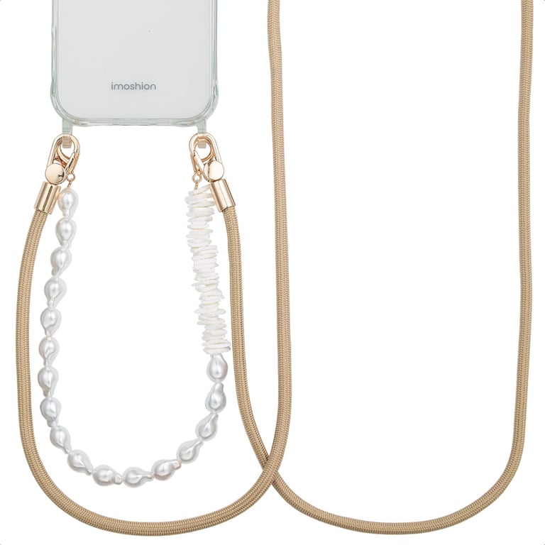 Selencia Ensemble de cordons pour téléphone avec perles et coquillages Neuf
