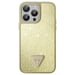 Guess Funda rígida para Apple iPhone 15 Pro Triangle Diamond Dorado