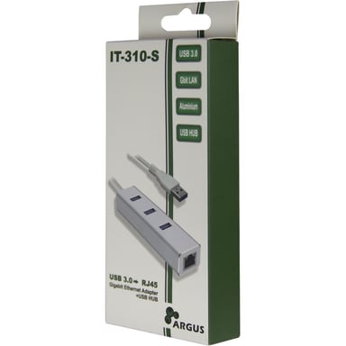 Inter-Tech Argus IT-310-S USB 3.2 Gen 1 (3.1 Gen 1) Type-A Gris