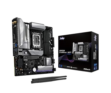 ASROCK Carte Mère B860M LiveMixer WiFi (Intel LGA 1851) Micro ATX