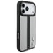 Custodia BMW M Perforated Stripe Logo MagSafe per iPhone 17 Pro Max, grigia