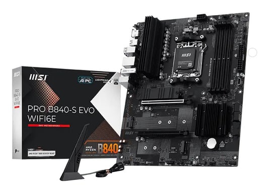 MSI Pro B840-S EVO WIFI6E AMD B840 Zócalo AM5 ATX