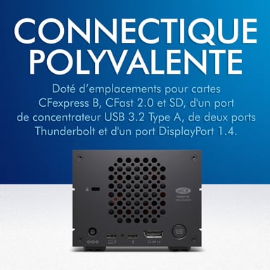 LaCie 2BIG DOCK 16TB Disco Case Desktop Nero