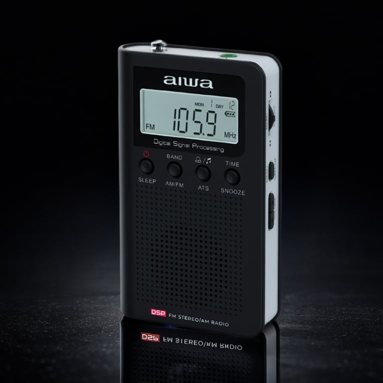 Radio Portable AIWA RSD-45BK – AM/FM, Écran LCD Rétroéclairé - vue 2