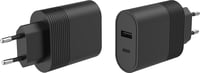 Double Chargeur maison USB A+C PD 32W (12+20W) Power Delivery Noir Bigben