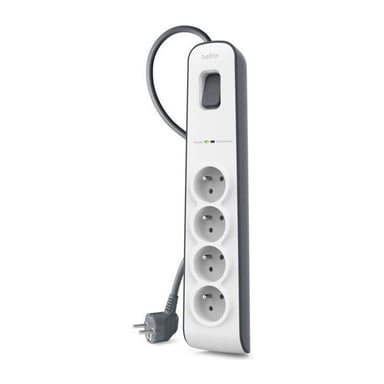 Belkin Multiprise BSV400ca2M 4 Prises avec Protection et Interrupteur 2 m