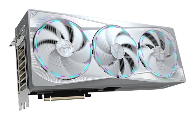 GIGABYTE AORUS GeForce RTX 5080 MASTER ICE 16G Carte Graphique - 16 Go GDDR7, 256 bits, PCI-E 5.0, 2805MHz Core Clock, 3 x DP 2.1a, 1 x HDMI 2.1b, NVIDIA DLSS 4, GV-N5080AORUSM ICE-16GD