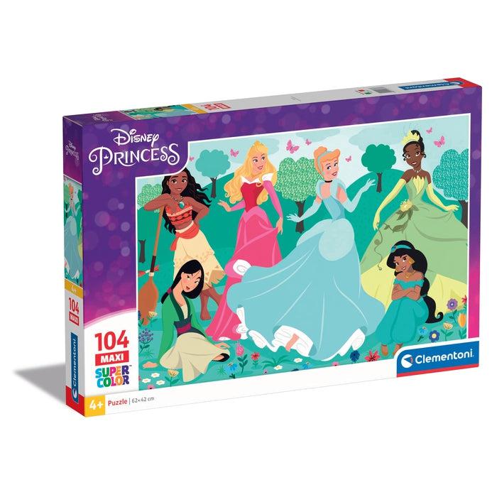 Clementoni Supercolor Disney Princess Puzzle 104 pz Cartoni