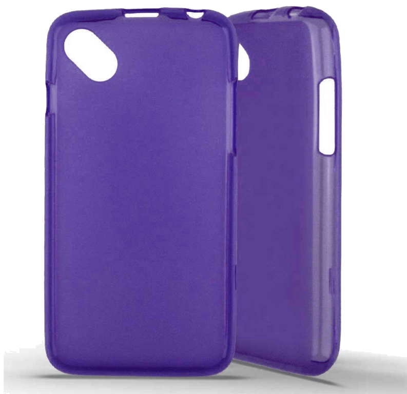 Coque silicone unie compatible Givré Violet Wiko Sunny