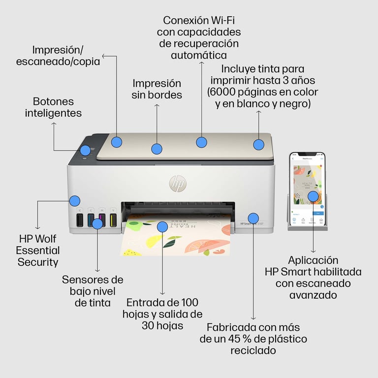 HP Smart Tank 750 6UU47A - vue 9