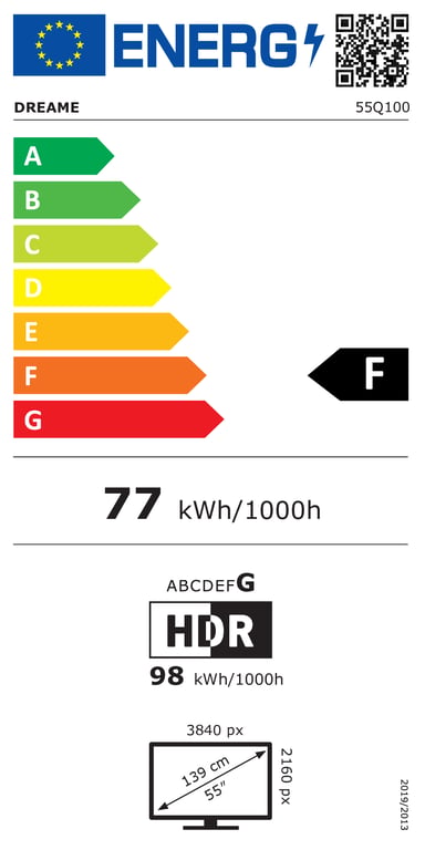 TV QLED+ Dreame Vivid Q100 55 139 cm 2025 - vue 6