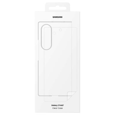 Samsung Funda de silicona para Samsung Galaxy Z Fold 7 con protecciones Pantalla Transparente