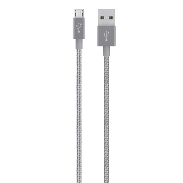 Belkin F2CU021BT04-GRY Cable USB de 1,2 m USB A Micro-USB A Gris