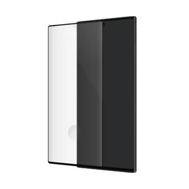 Protector de pantalla de cristal templado de borde a borde para Samsung Galaxy Note20, Negro