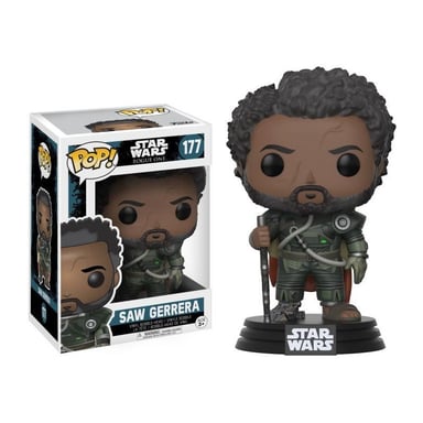 Figurine Funko Pop! Star Wars Rogue One Saw Gerrera avec Cheveux Exclusive