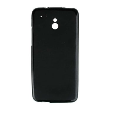 Coque silicone unie compatible Givré Noir HTC One Mini