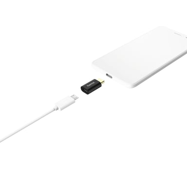 Adattatore da micro USB a USB Tipo-C, nero