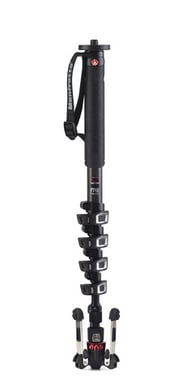 Manfrotto MVMXPROC5 pieds pour camescopes 1/4, 3/8'' Fibre de carbone Noir