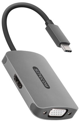 Adaptateur USB 3.1 - USB-C => VGA 1080p 60Hz/HDMI UHD 30Hz CN-373