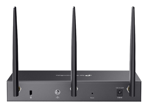 TP-Link Omada AX3000 router inalámbrico Gigabit Ethernet Doble banda (2,4 GHz / 5 GHz) Negro