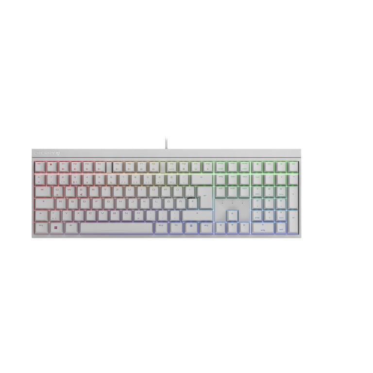 CHERRY MX 2.0S RGB clavier Jouer USB QWERTZ Allemand Blanc - Neuf