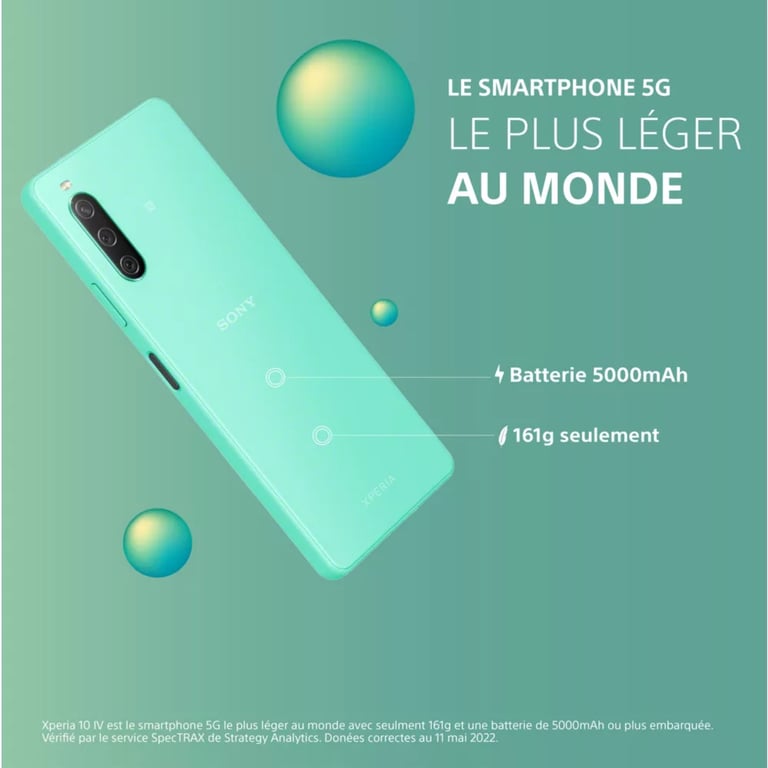 Sony Xperia 10 IV - vue 3