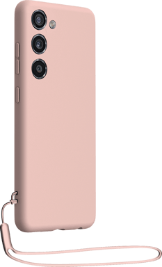 Cover silicone per Samsung S23 5G con cordino da polso abbinato