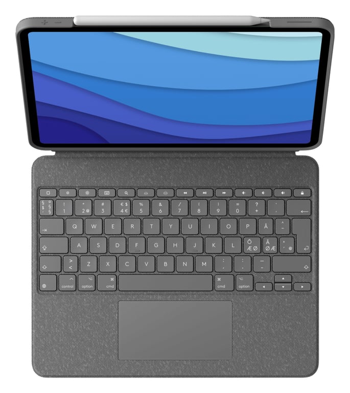 Logitech 920-010213 clavier pour tablette QWERTY Nordique Smart Connector Gris