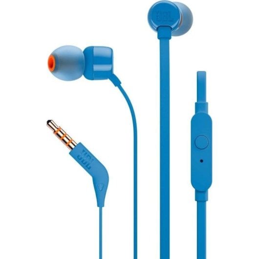 Jbl T110 Bleu Écouteurs De Botón Con Micrófono Intégré - Neuf