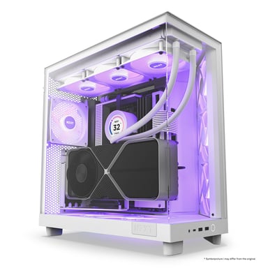 NZXT H6 Flow RGB Midi Tower Blanc