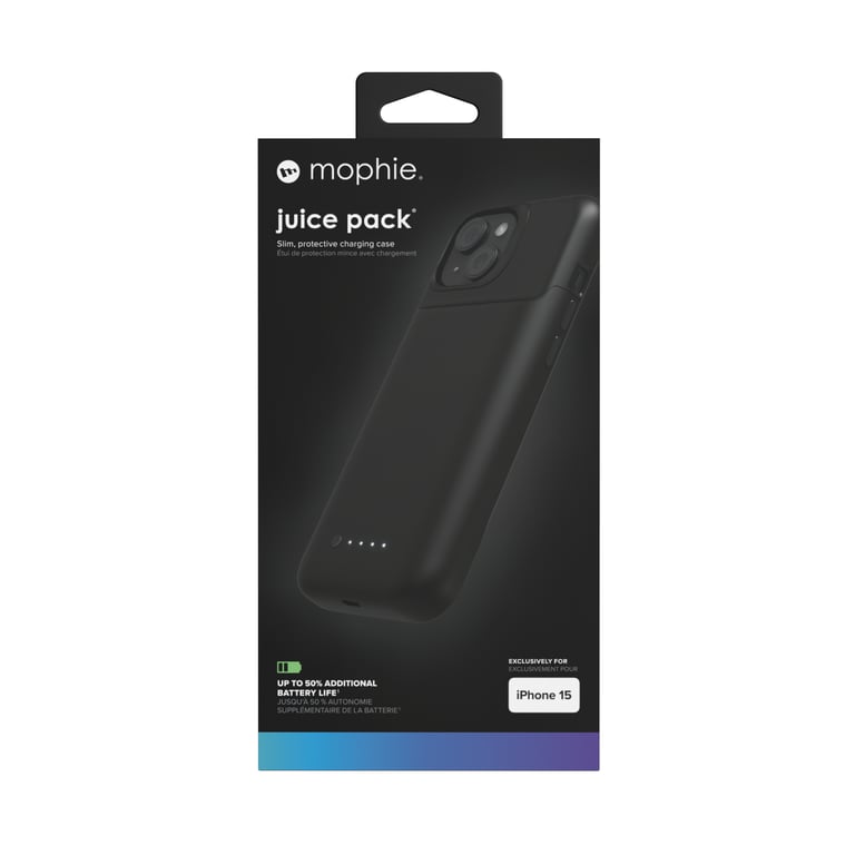 Mophie Juice Pack coque de protection pour téléphones portables 15,5 cm (6.1 ) Housse Noir Apple (brand) iPhone 15 - vue 4
