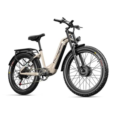 VéLo Électrique Shengmilo S700 | Vitesse Max 45 km/h | Autonomie 60 km | Moteur 1000W*2 | Batterie 48V 17.5Ah | Pneus 26 Pouces | Gris