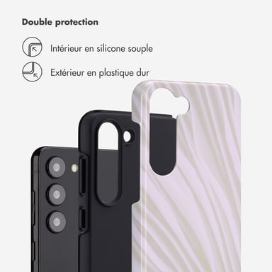 Selencia Coque arrière Vivid pour Samsung Galaxy S23 - Nature Light Brown