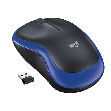 LOGITECH - ratón óptico inalámbrico - M185 Azul