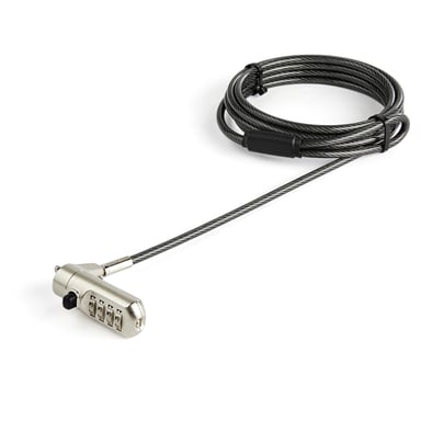 StarTech.com Cavo di sicurezza per laptop - 2 m - Blocco a combinazione - Dispositivo antifurto Nano-Slot