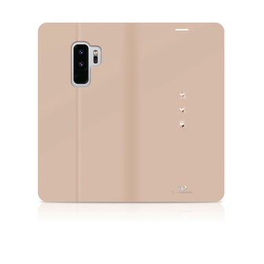 Etui Portfeuille ''Crystal'' pour Samsung Galaxy S9+, Or
