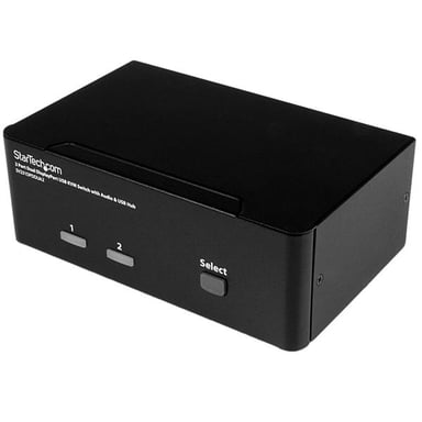 StarTech.com Switch KVM DisplayPort double affichage à 2 ports - 4K 60 Hz - Neuf