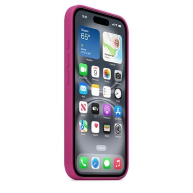 Apple Coque en silicone avec MagSafe pour iPhone 16 - Fuchsia Apple (brand) iPhone 16