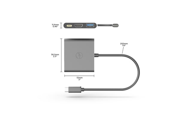 Mobility Lab Adaptateur multiport AV numérique USB-C