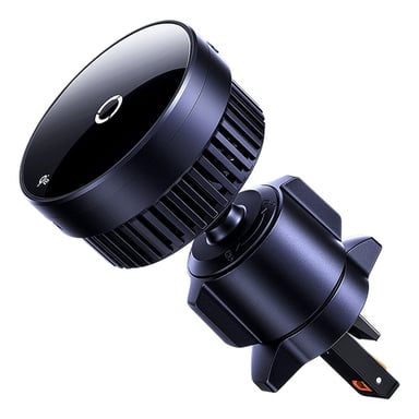 Baseus MagPro Series Qi2 - Supporto per telefono da auto - Griglia di ventilazione - Magnetico e MagSafe - Caricabatterie wireless - Nero