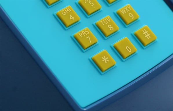 OPIS PushMeFon Cable: teléfono retro de tonos con timbre metálico