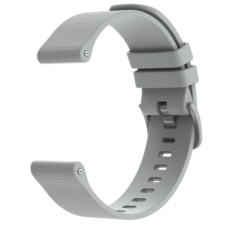 imoshion Bracelet sport en silicone avec boucle - Connexion universelle 22 mm - Gris - Neuf